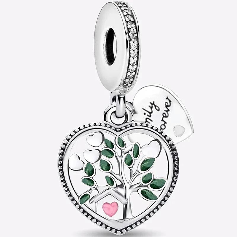 Copper Metal Cactus Tree of Life Butterfly Safety Charm Bead Components Bead Components Do It Yourself Bracelet High Quality Fine Jewelry Craft