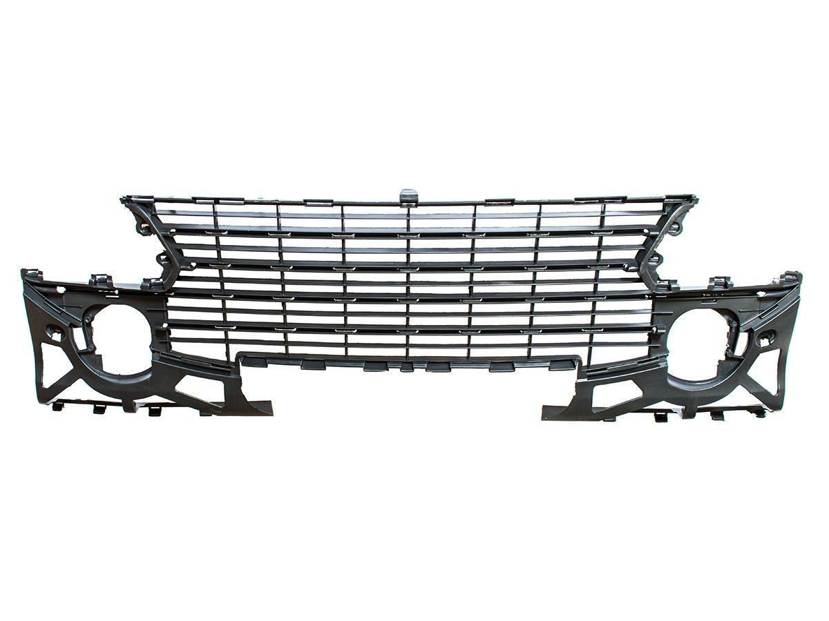 Super Merchant Unisex Negro Peugeot 307 Ii 05-07 Rejilla En El Parachoques Delantero Con Agujeros Para Tiras