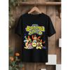 T-shirt da Uomo Banana Splits Cartone Animato - Nera Design Retrò Anni '60 Show TV con Buzzy Wuzzy Bee, Chopper Circuit & Logo Banana Splits, Manica Corta