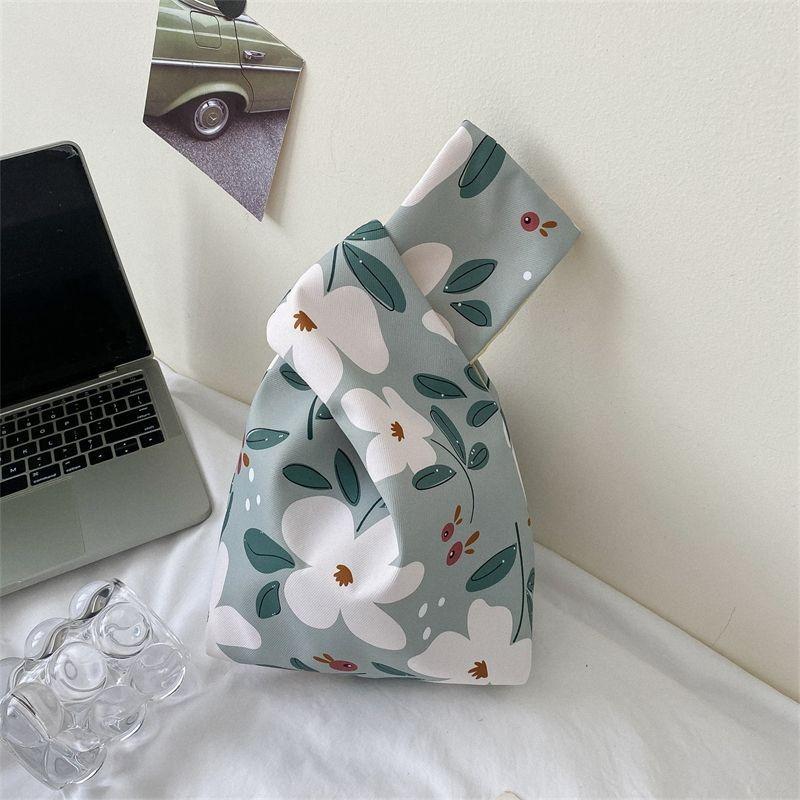 Japanese Simple Wrist Bag, New Retro Plaid Key Storage Bag, Small Bag for Work with Baby