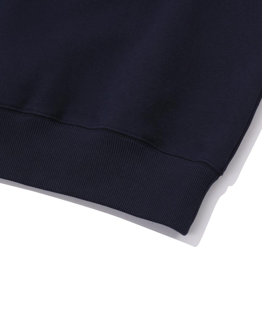BEENTRILL Essential Hashtag Logo Fleece-Lined Sweatshirt (Navy)