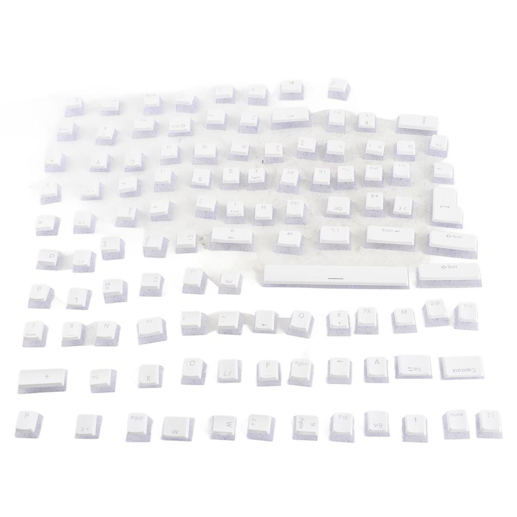 ABS Keycaps 108 Keys Double Layer Two Color Light Transmission Keycap for 61 87 104 108 Keys
