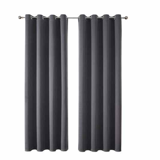 Einfarbige Verdunkelungsvorhänge mit hoher Präzision, thermisch isoliert, Fensterdekoration