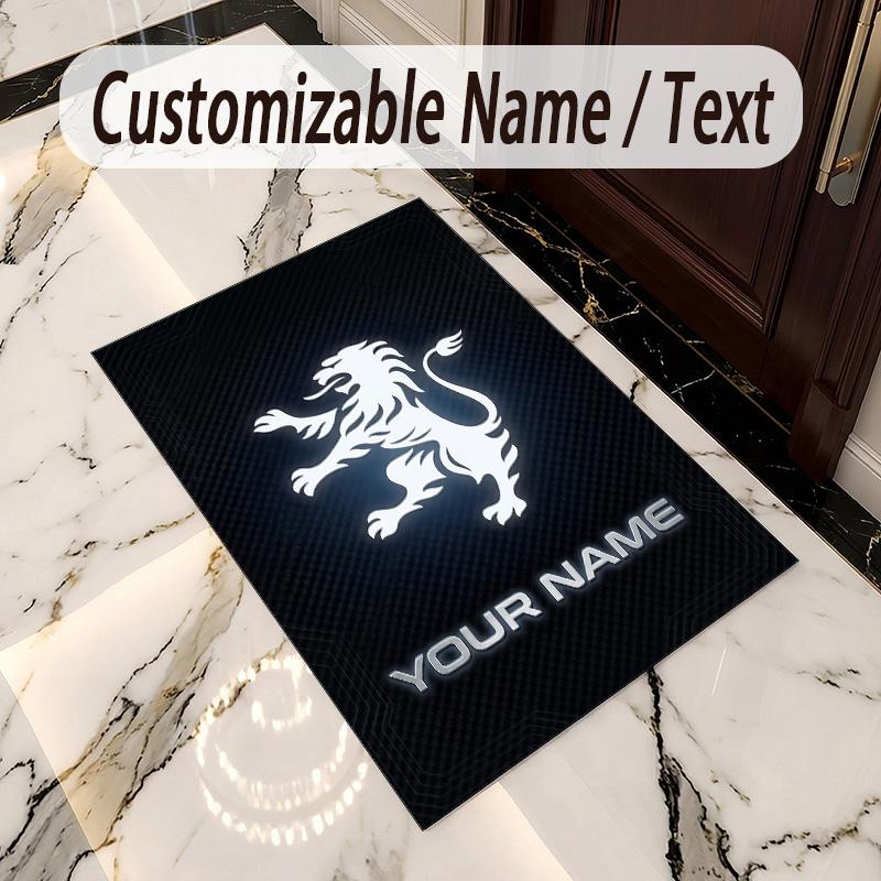 Crystal Velvet Rug Sporting CP Print Custom Name Text Floor Mat Home Decor