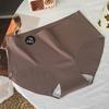 Traceless panties women's mulberry silk crotch A mulberry silk girl's sports do not clip buttocks ice silk mid-waist shorts briefs