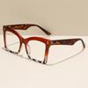 Fashion Reading Glasses for Women Men Large Frame Square Prescription Plus Diopters Unisex Oversized Anti-blue Presbyopia