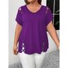 Sleeved Sexy Vneck Short Summer Tshirts Special Design Womens Tshirt
