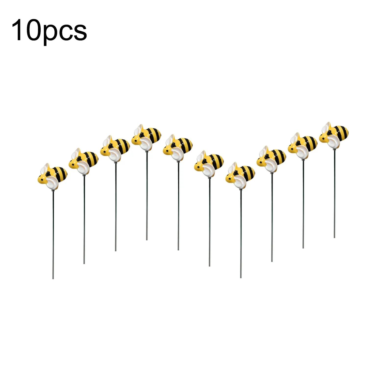 

10/20/30pcs Garden Stakes Decoration Bee Yard Pot Pile Lawn Pathway Ornament Flower Pot Indoor Outdoor Landscape Decor