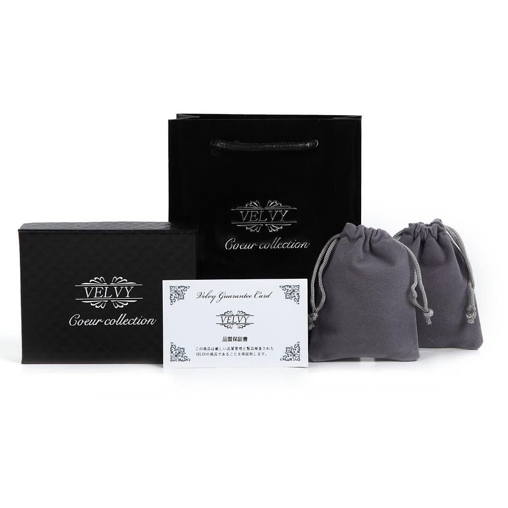 Silver 925 Feather Heart Pair Necklace for Men and Women Bag BOX Tb316 [Velvi] (Paper Included) (Feather Heart)