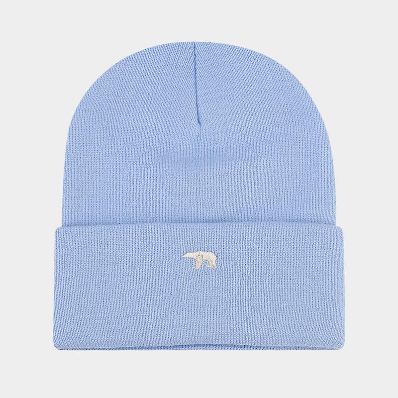 Autumn and winter high-quality bear embroidery thickened warm knitted hat fashionable personalized street versatile stacking hat