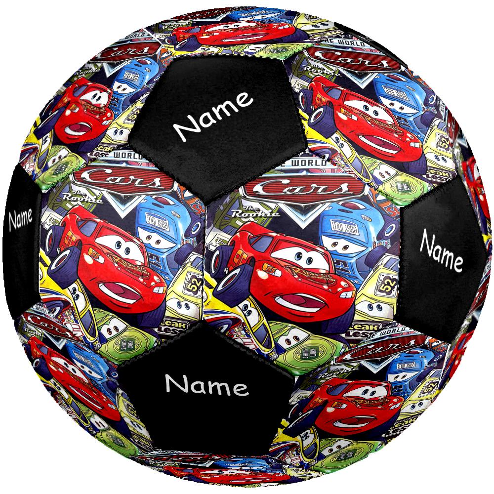 Pallone da Calcio Taglia 5 Tema Auto con Nome Personalizzabile, Adatto Sia per Partite Indoor che Outdoor, un Regalo Adatto a Tutti.