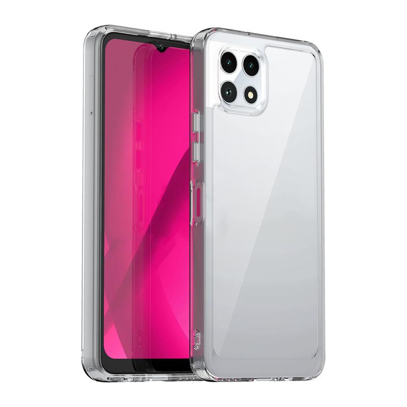 

Прозрачный цветной чехол TPU для T-Mobile Revvl 7 Pro, защитный чехол, прозрачный противоударный чехол с полной защитой T-Mobile Revvl 7 прозрачный