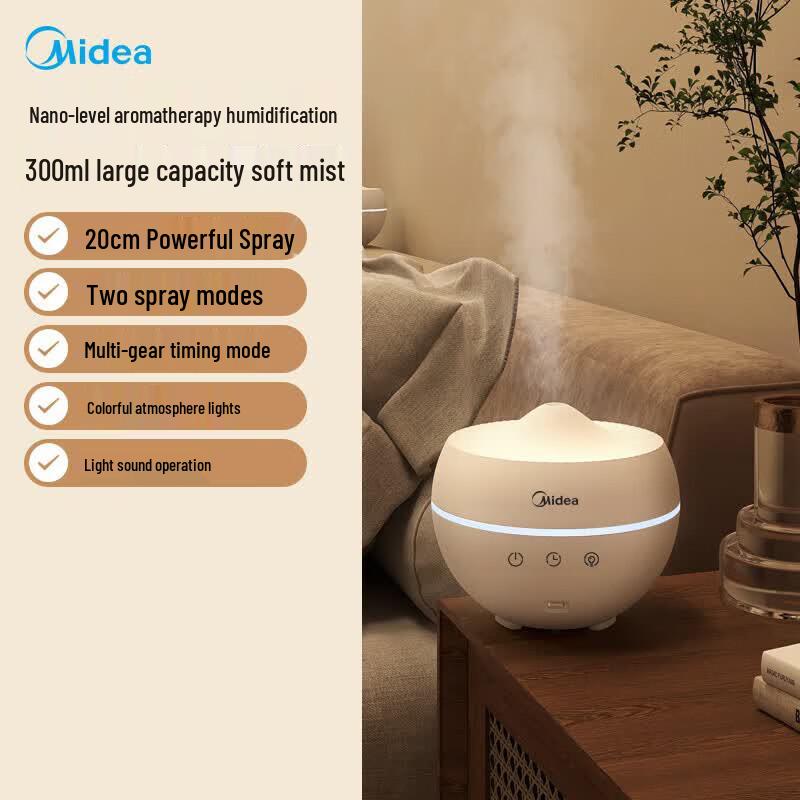 Midea Portable Aroma Diffuser Night Light & Humidifier
