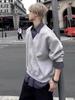Men's American College Style Patchwork Hoodie - Heavyweight Two-Piece Look for Autumn/Winter Trends