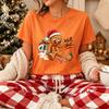 Funny Gingerbread Man Christmas T‑Shirt Well Shit Graphic Tee Xmas Santa Hat Print Short Sleeve Casual Holiday Party Tops Gifts