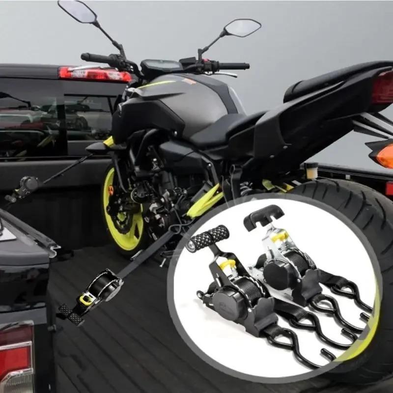 Automatiska spännband för last Tejp Infällbara remmar för motorcyklar Spärrband för last Bagagerem Spärrspännare Rem för bil