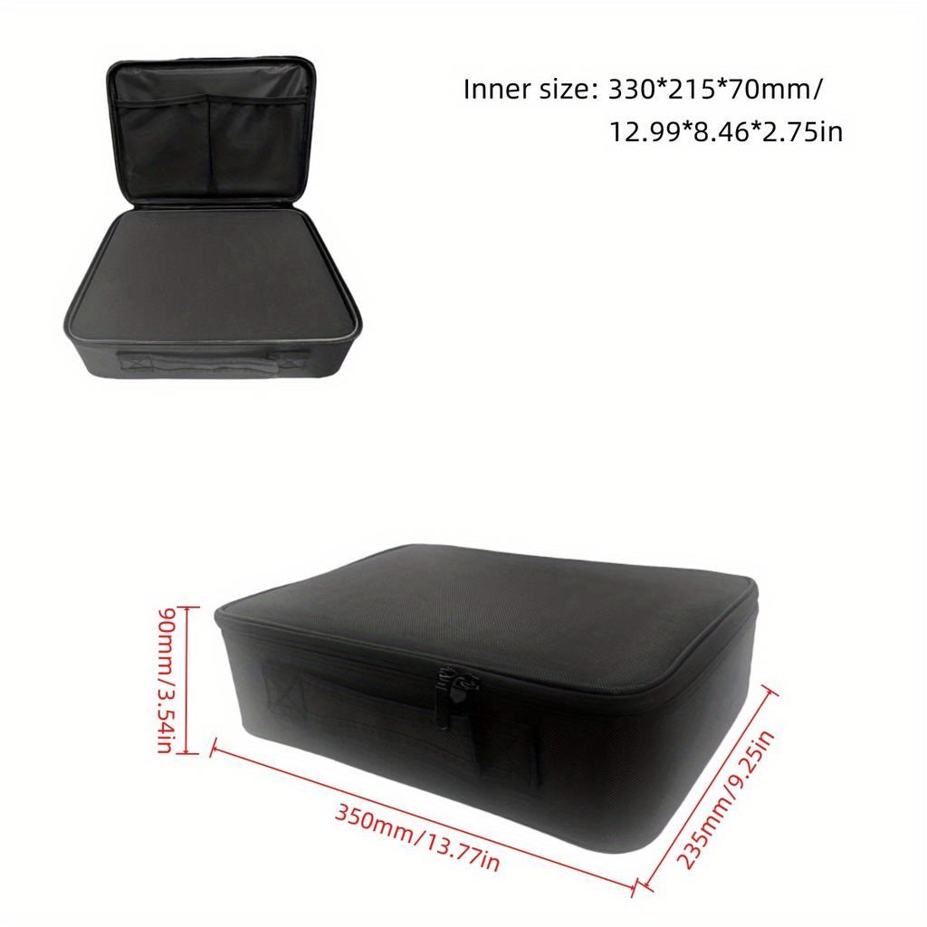 1pc Portable High-Capacity Instrument Equipment Tool Bag Made Of Thick Oxford Cloth Wear-Resistant Durable Sponge Storage Bag