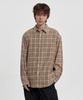 JUAN HOMME Loose Check Shirt (Beige)