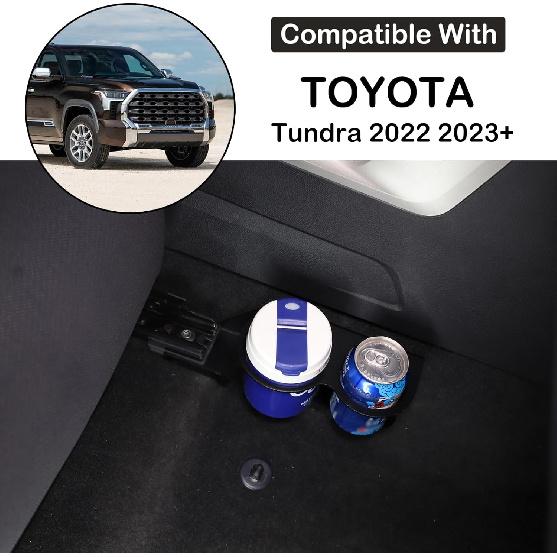 

Автомобильный расширитель-органайзер подстаканников на пассажирское сиденье, совместимый с Toyota Tundra 2022-2023, автомобильный алюминиевый расширитель-вставка с двойным подстаканником на пассажирское сиденье красный