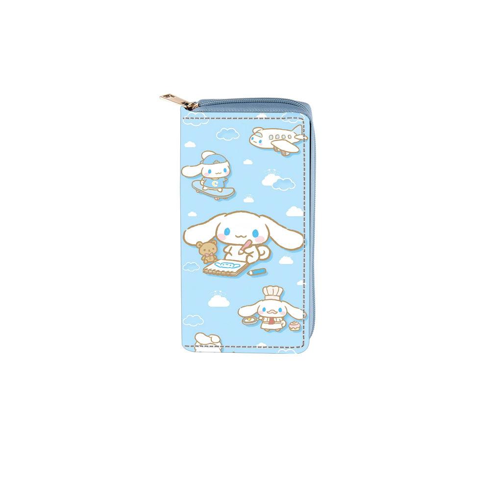 Yugui dog long zipper wallet clutch bag