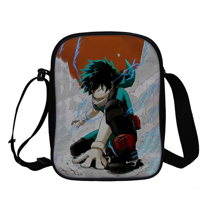 My Hero Academy Pattern Customized Student School Bag Full Color Backpack Double Shoulder Bag Travel Bag