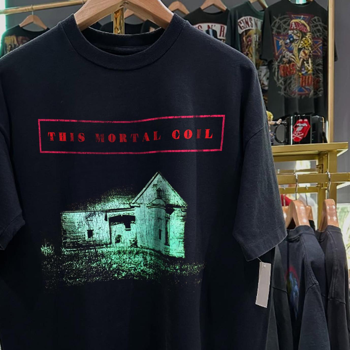 90s The Mortal Coil Promo T-Shirt Black XXL S