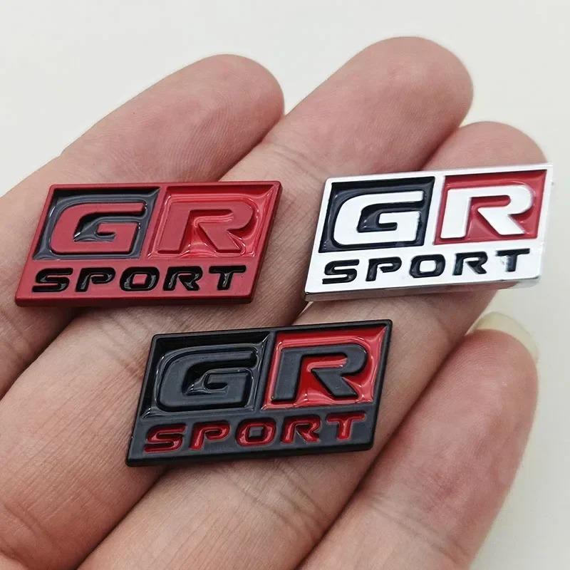 3D Metal GR Sport Logo Steering Wheel Badge Lnterior Sticker Decoration Emblem For Toyota RAV4 Camry Corolla Prado Land Cruiser