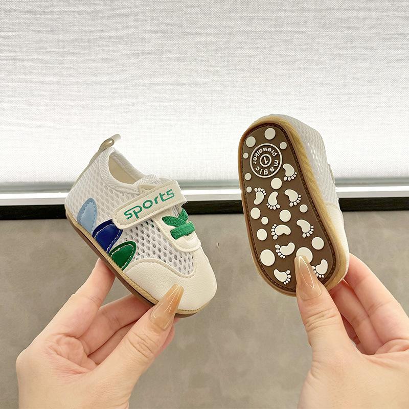 

Summer mesh breathable non-slip male and female babies infants one year 0-9-12 months soft-soled baby sandals new inner length 11.0cm about 0-6 months