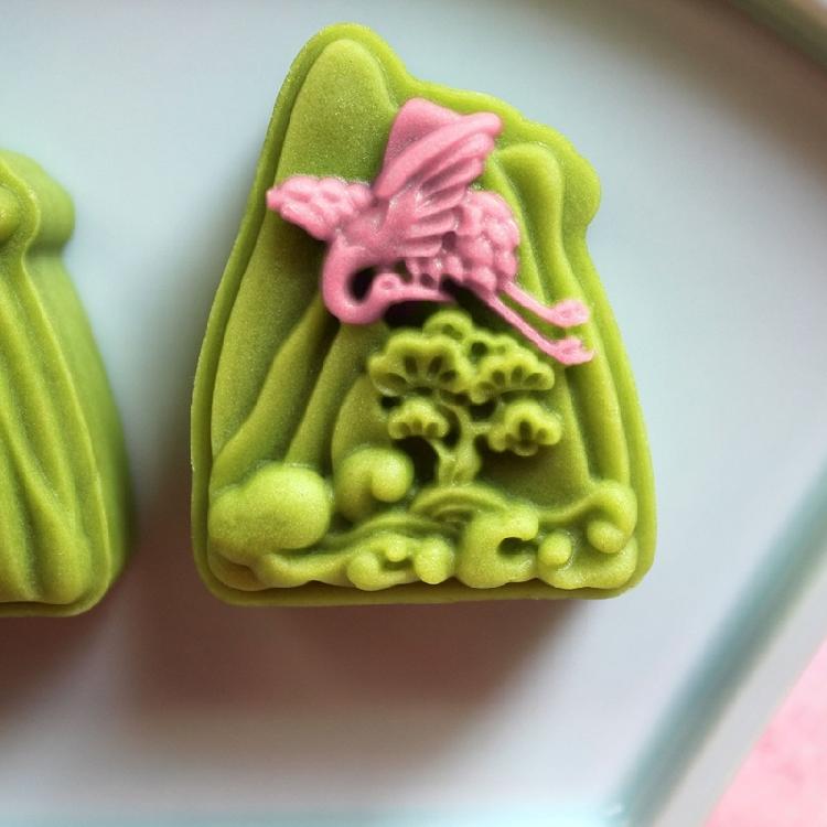 Mooncakes Mold Cookie Stamp Festival Dessert Moulds with Stamp Hand Pressed Pastries Mold for Baking Enthusiasts