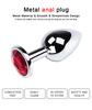 1 Stück 3 Größen Analplug Rund Edelstahl Kristall Buttplug Abnehmbarer Analplug Stimulator Analsex Spielzeug Prostata Massagegerät Dildo