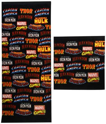 Marushin Marvel Face WT 34x36cm FT Hero Product 2505022900 Towel, / 34x80cm, Name, 100% Cotton, Number