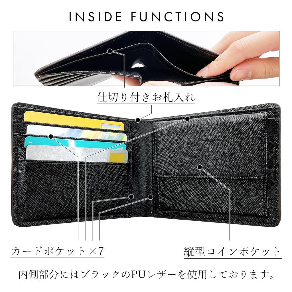 Bifold Wallet Made from Genuine British Bridle Bloomed Leather In Men's Leather. Vegetable-tanned Black.