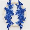 1Pair Polyester Fiber Embroidery Flower Patches DIY Handmade Floral Patches Embroidery Flower Sequins Lace Patch