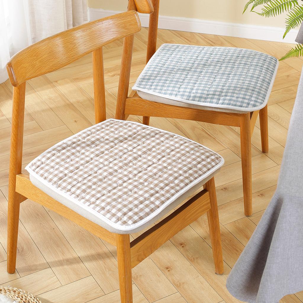 Cotton Chair Cushion Breathable Office Chair Pad Simple Dining Chair Cushion All Season Use