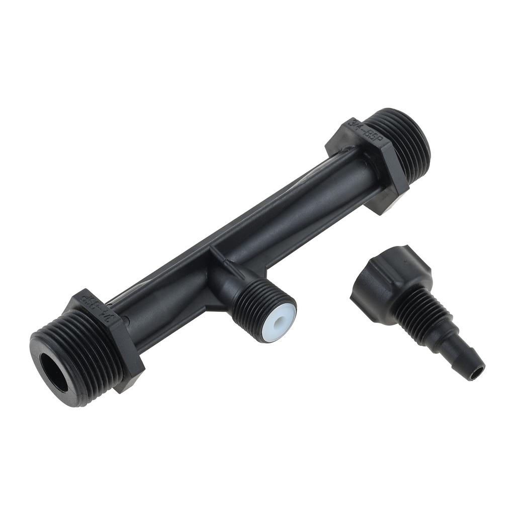 1PC Plastic Irrigation Fertilizer Injector Tube 1/2 3/4 1inch Thread for Agricultural Fertilizer Irrigation Swimming Pool Black
