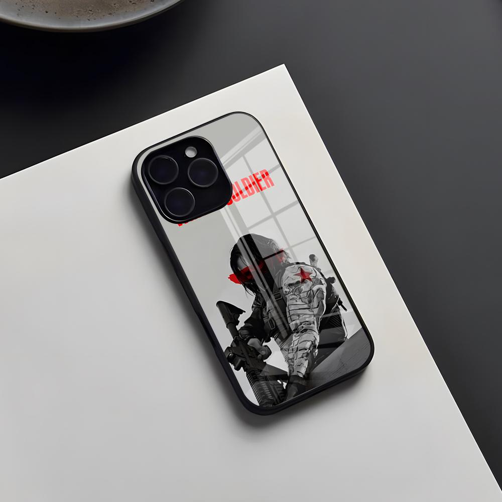 B-Bucky B-Barnes Winter S-SoldieSr Phone Case For IPhone 17 Pro Max 16 15 14 Pro Max 13 11 X Xs Xr 8 7Plus Glass Cover