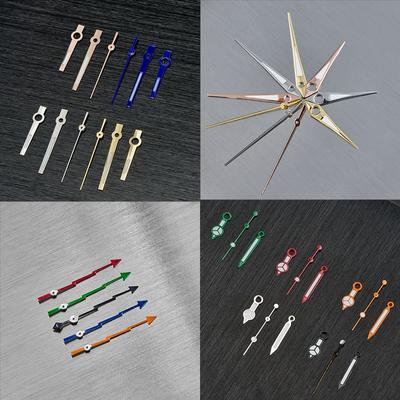 New Modified Watch Hands Green Luminous Logbook Needle Silver Gold Rose Watch Accessories for NH35/NH36/4R/7S Movement