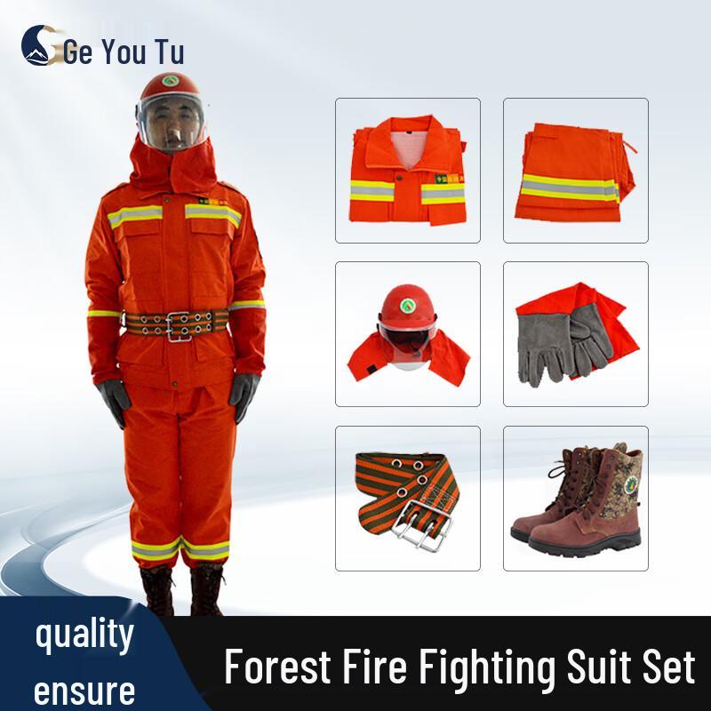 Thickened 5-Piece Forest Firefighting & Rescue Suit