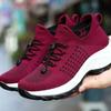 Fashion Women Walking Trainers Fashion Fly Weaving Sock Sneakers 2024 Breathe Comfort Nursing Shoes Casual Platform Loafers Non-Slip