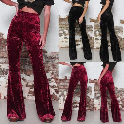 Pants Women Active High Waist Loose Joggers Pants Pleuche Party Trousers  For Women