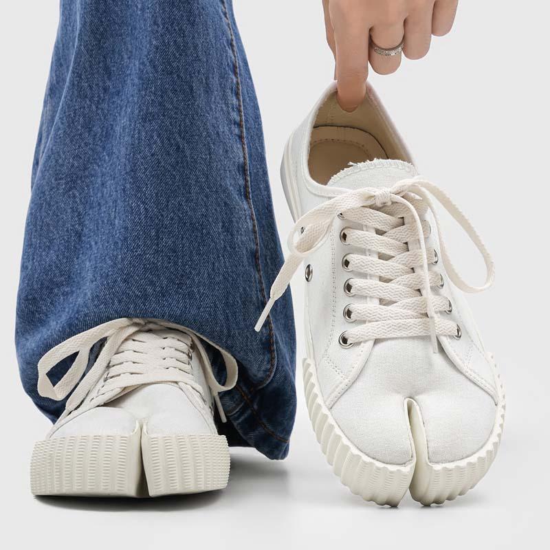 New Casual Split-Toe Shoes Commuter Board Shoes Personalized Cookie Shoes Men'S Retro Classic Fashion