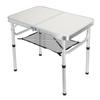 Folding Camping Table Height Adjustment Portable Pinic Table Aluminum Alloy with S Hooks for Outdoor