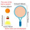 1 Set Bunte Plastik-Badminton-Tennis-Kombi-Schläger-Set mit 2 Bällen Geeignet für Party-Interaktionsspiele Sportaktivitäten ZYF