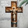 1pc Vintage Metal Cross Wall Decor - Metal Church Cross Suitable for Christmas, Hanukkah - Indoor Religious Church Decoration