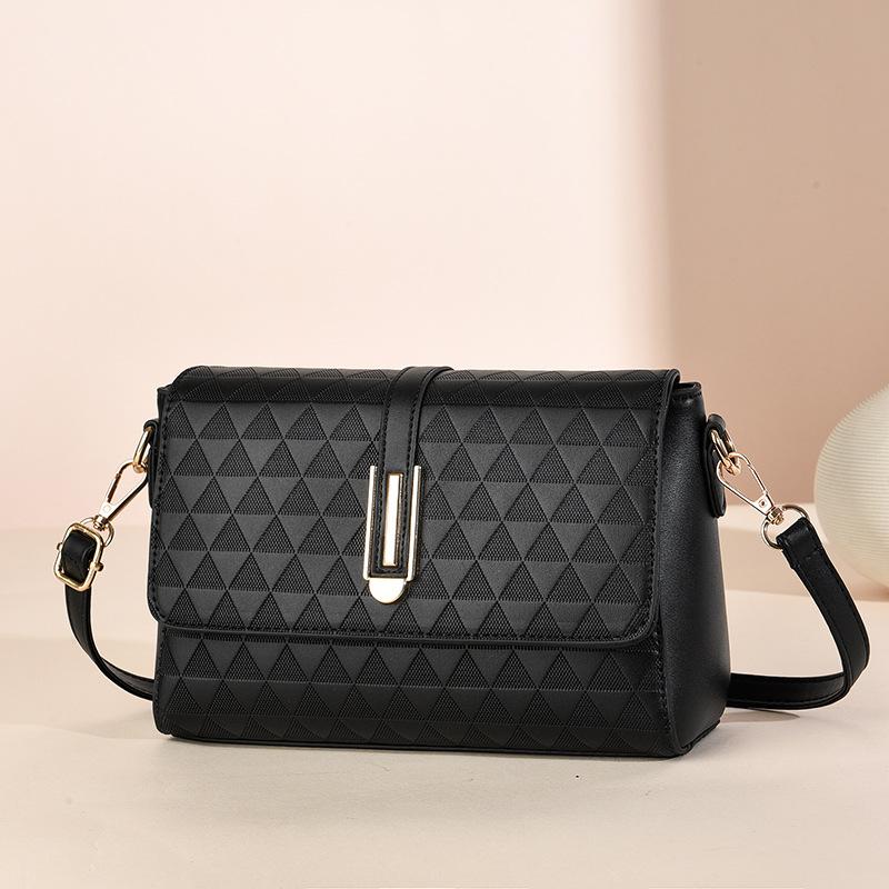 

Новая модная сумка через плечо в корейском стиле, простой повседневный подарок для мамы и свекрови, сумка на одно плечо 22*15*9cm чёрный