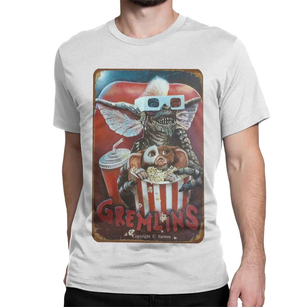 

Футболка Gizmo для женщин и мужчин в уличном стиле Футболки с рисунком из аниме-фильмов Одежда больших размеров для мужчин Топы с коротким рукавом Футболки из чистого хлопка XXXXL