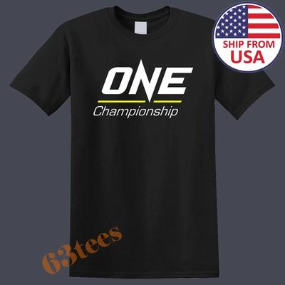 ONE Championship MMA Fighting Men's T-Shirt Women's Tee Top Unisex Black Size S To 5XL