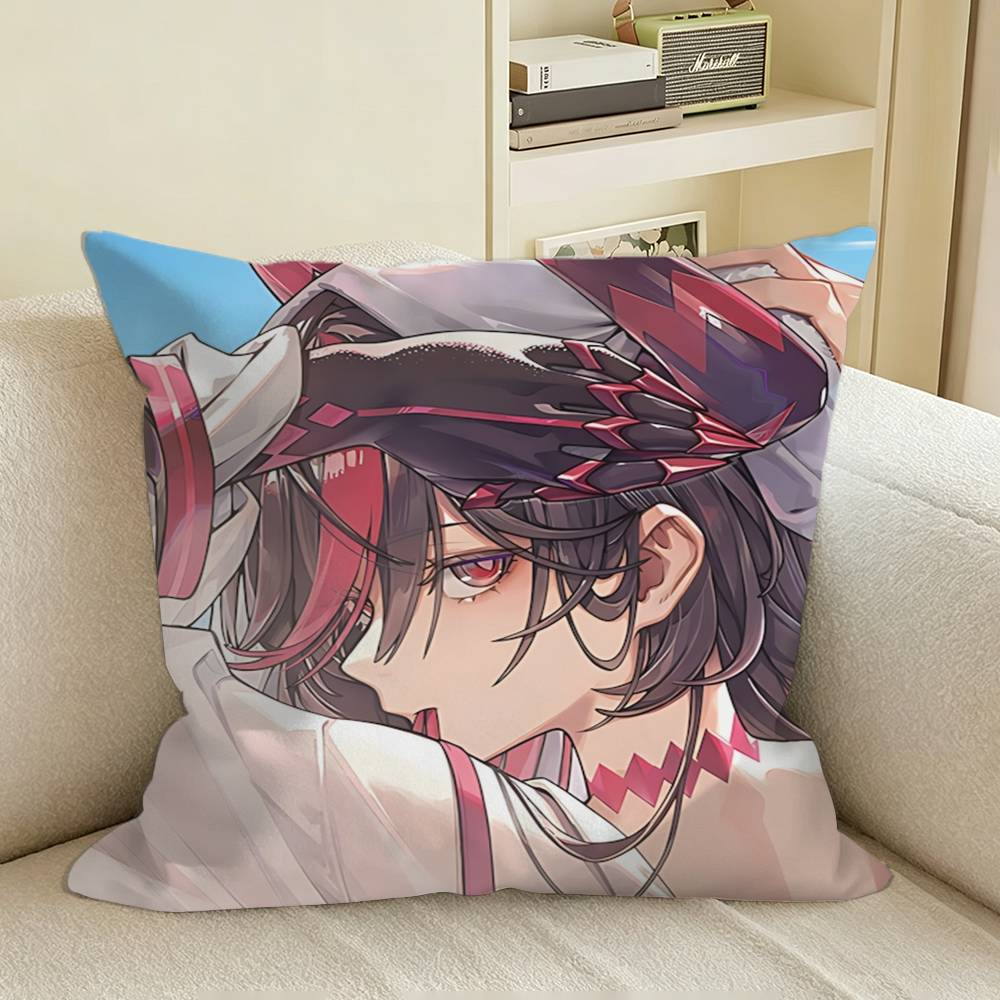 NTE Game S-Shinku Neverness to Everness  Square Sofa Pillow Cover Solid Color Living Room Home Decor Cushion Case