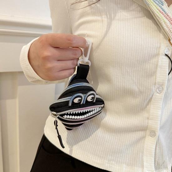 Mini Coin Purse Cute Big Mouth Coin Pouch Fun Zippered Coin Bag for Earbuds Lipstick Trendy Bag Accessory