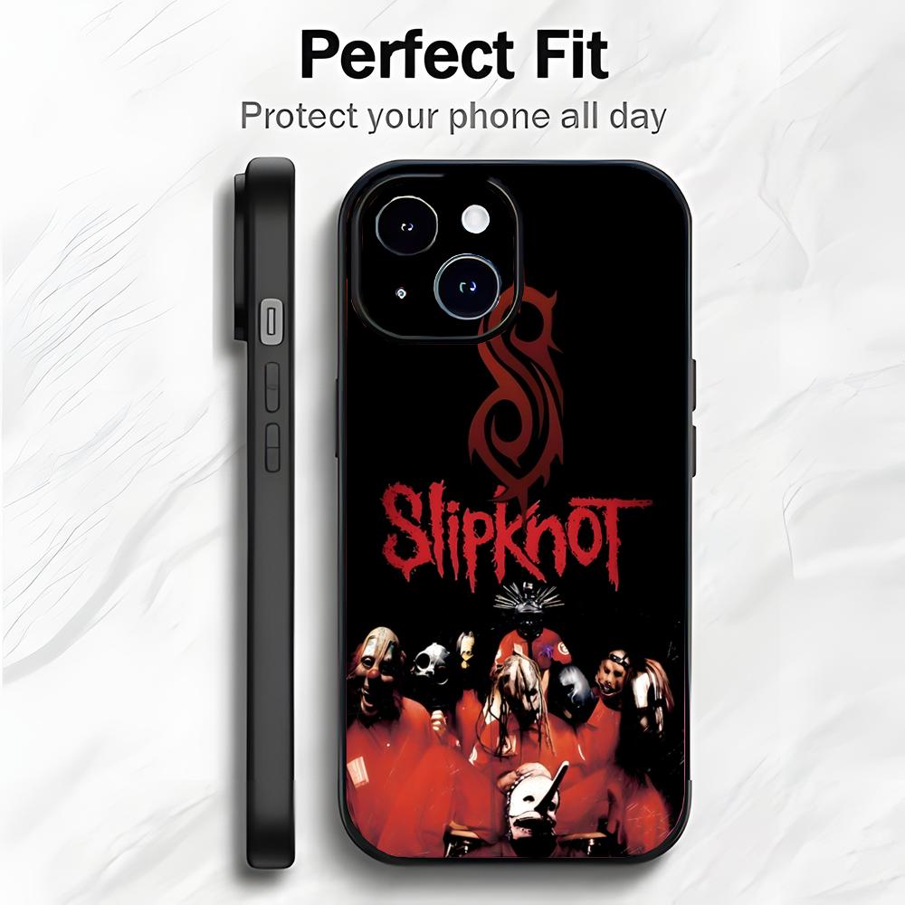 Heavy Metal Band S-Slipknot Telefoonhoesje Telefoonhoesje Zachte Verpakking Lichtgewicht Voor iPhone17 16 15 14 13ProMax